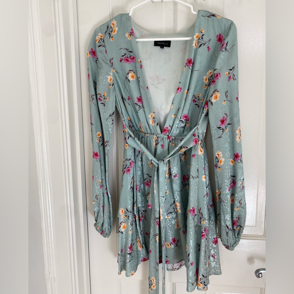 Majorelle Floral Long Sleeve Dress